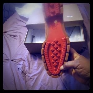 Men Christian Louboutin Red Bottoms Suede  Boots